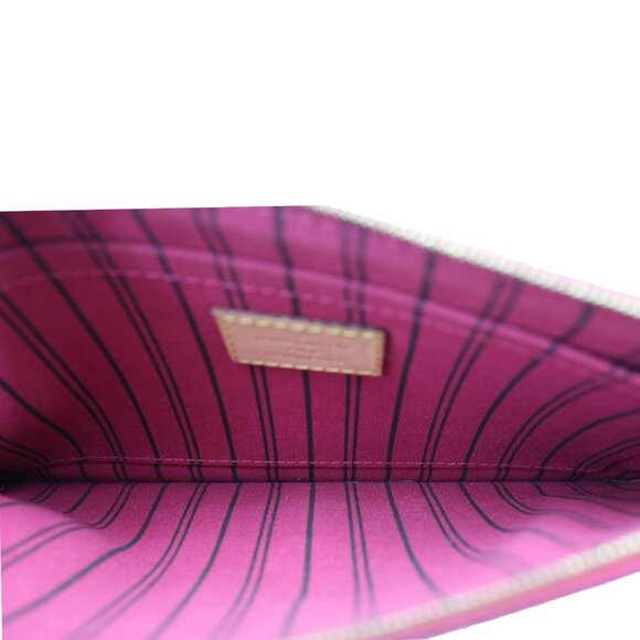 Louis Vuitton  Neverfull Monogram Canvas Pochette Wristlet Brown - Picture 12 of 13